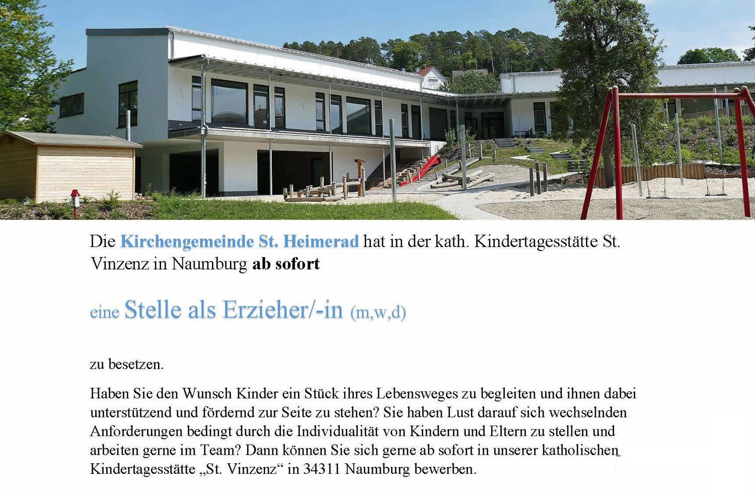 Stellenausschreibung